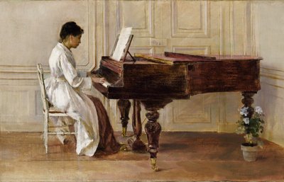 At the Piano, 1887 by Theodore Robinson